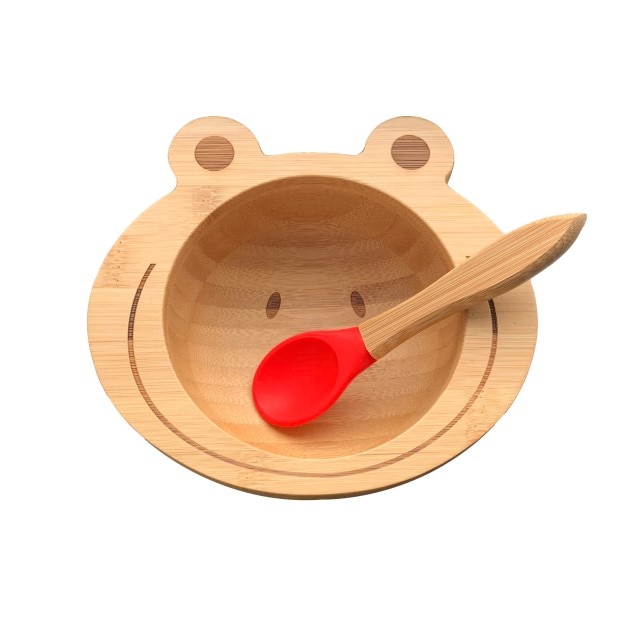 Bamboo Baby Plate Feeding Bowl